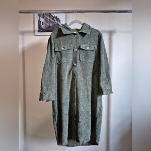 Expressions Olive Utility Corduroy Jacket